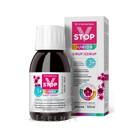 V-STOP JUNIOR sirup jahoda 100 ml
