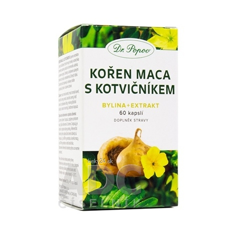 Dr. Popov KOREŇ MACA S KOTVIČNÍKOM 60cps