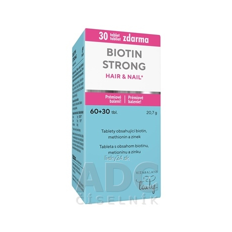 VITABALANS LADY Biotín strong hair & nail 60 tabliet + 30 tabliet ZADARMO