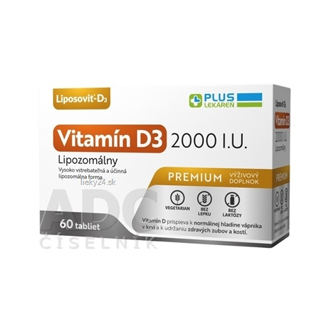 PLUS LEKÁREŇ Lipozomálny vitamín D3 2000 I.U.