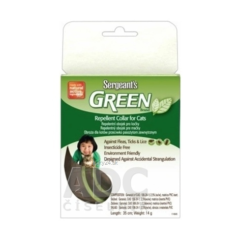 Sergeant's GREEN obojok pre mačky