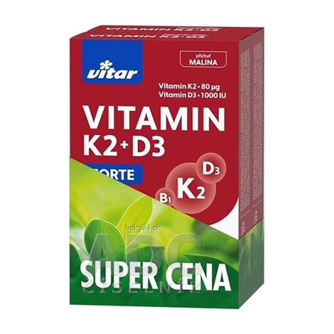 VITAR VITAMIN K2 + D3 FORTE DUOPACK