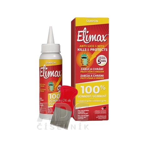 ELIMAX ŠAMPÓN PROTI VŠIAM A HNIDÁM