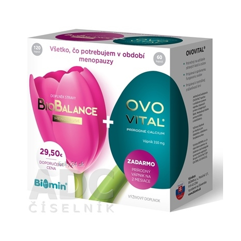 Biomin BioBalance Menopause + Darček 120 kapsúl + 60 kapsúl Ovovital