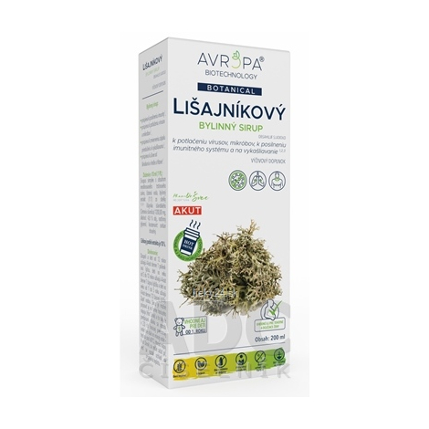 AVROPA Lišajníkový bylinný sirup