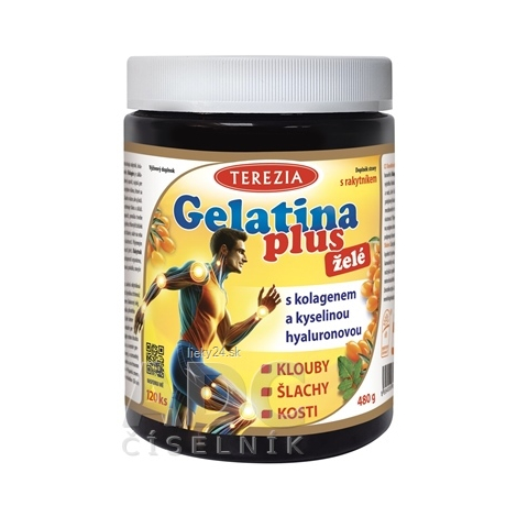 Terezia Gelatina Plus Želé s kolagénom a kyselinou hyalurónovou 120 želé pastiliek