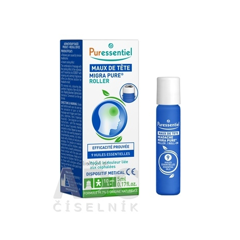 PURESSENTIEL MIGRA PURE Roll-on pri bolesti hlavy