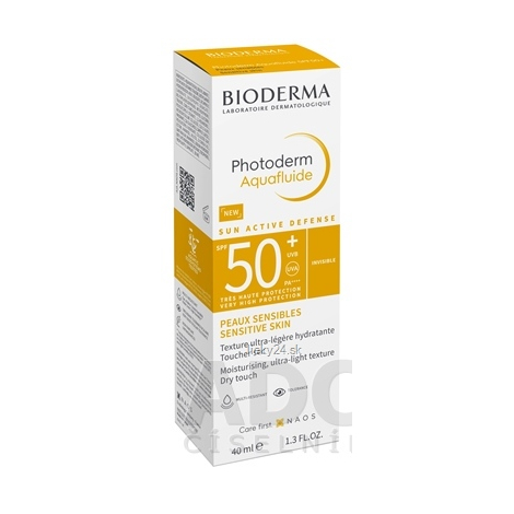 BIODERMA Photoderm Aquafluide SPF 50+ Netónovaný opaľovací krém na citlivú pokožku 40ml