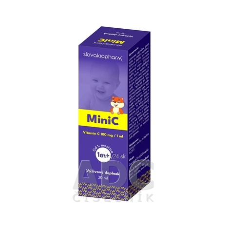 Slovakiapharm MiniC Vitamín C pre deti od 1. mesiaca 30 ml
