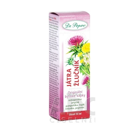 Dr. Popov Bylinné kvapky PEČEŇ ŽLČNÍK