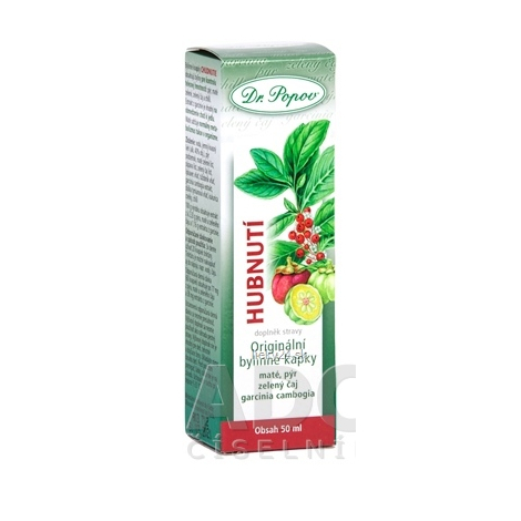 Dr. Popov Bylinné kvapky CHUDNUTIE