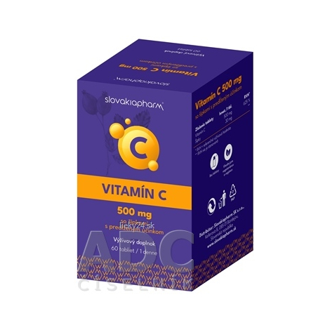 Slovakiapharm Vitamín C 500 mg so šípkami