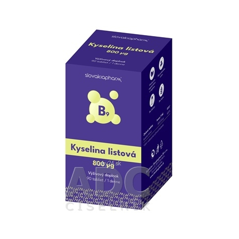 Slovakiapharm Kyselina listová 800 µg 90 ks