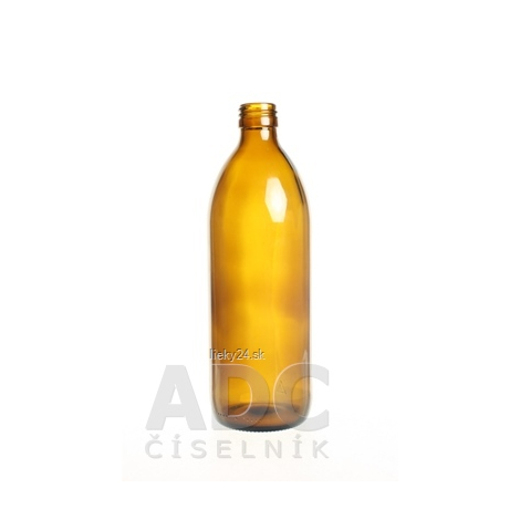 LIEKOVKA 500 ml hnedá GL28, L18 - ČECHVALAB