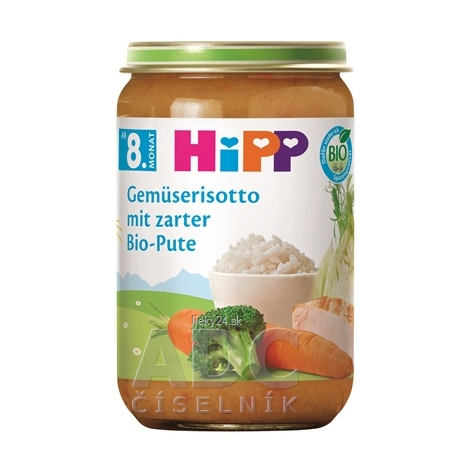 HiPP BIO Zeleninové rizoto s  morčacím mäsom
