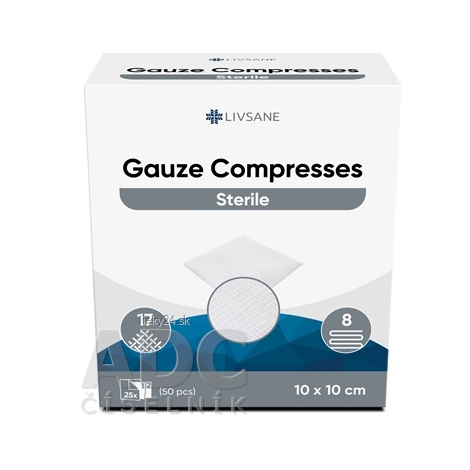 LIVSANE Sterilné gázové tampóny