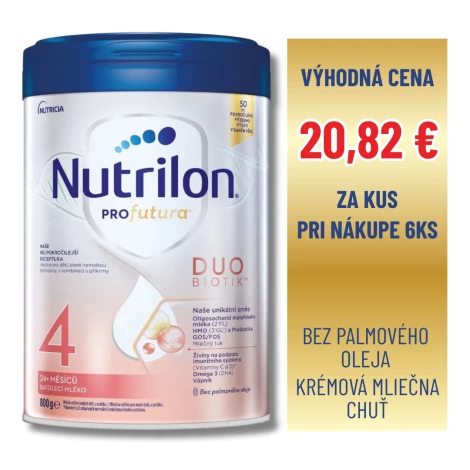 Nutrilon 4 Profutura DUOBIOTIK batoľacie mlieko (24+ mesiacov) 6x800g