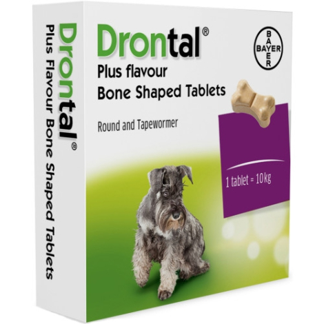 E-shop Bayer Drontal Dog Flavour 150/144/50 mg 2 tbl