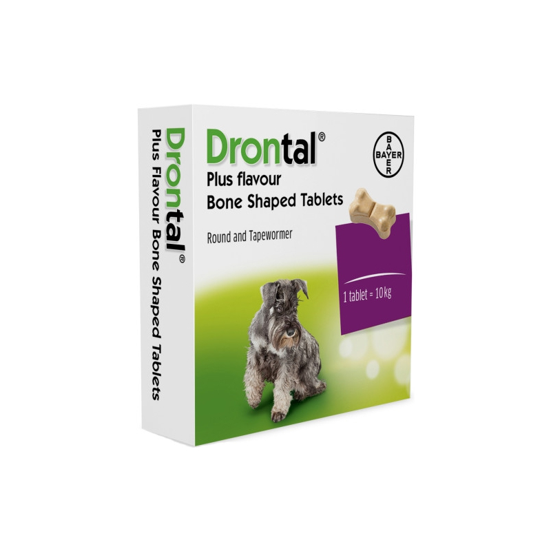 Drontal Dog Flavour 150/144/50mg 2 tablety Lieky24