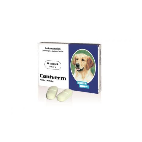 Caniverm forte - tablety na odčervenie psov 100 tabliet 0,7 g