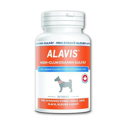 ALAVIS MSM + Glukosamín sulfát pre psy 60 tabliet