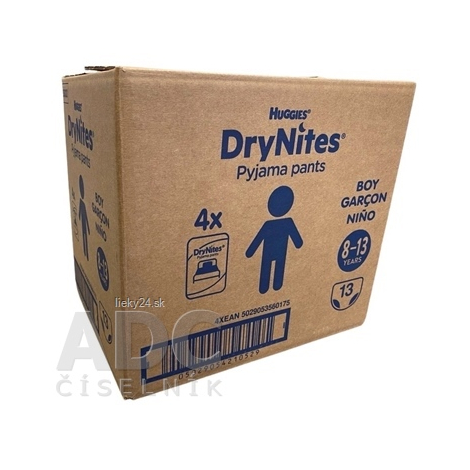 HUGGIES DryNites L pre chlapcov (8-13 rokov) JUMBO