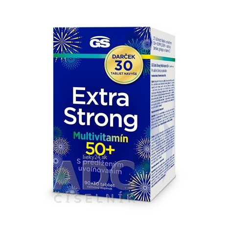 GS Extra Strong Multivitamin 50+ tablety s multivitamínovým komplexom 120 tbl