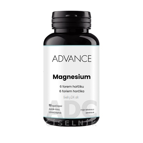 ADVANCE Magnesium - 6 foriem horčíku 90 kapsúl