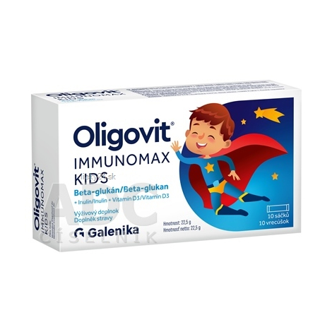 Oligovit IMMUNOMAX KIDS Beta-glukán prášok vo vreckách 10 ks
