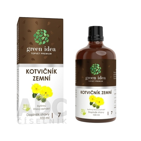 GREEN IDEA Kotvičník zemný bylinný liehový extrakt kvapky 50 ml