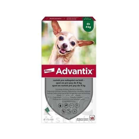 Advantix Spot-on pre psy do 4 kg