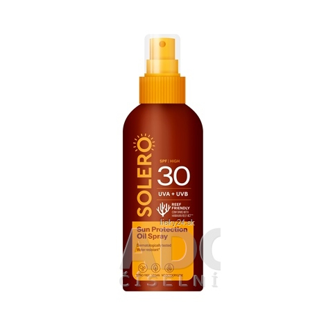 SOLERO Ochranný opaľovací olej v spreji SPF30