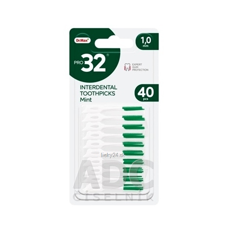 Dr.Max PRO32 INTERDENTAL TOOTHPICKS Mint 1 mm