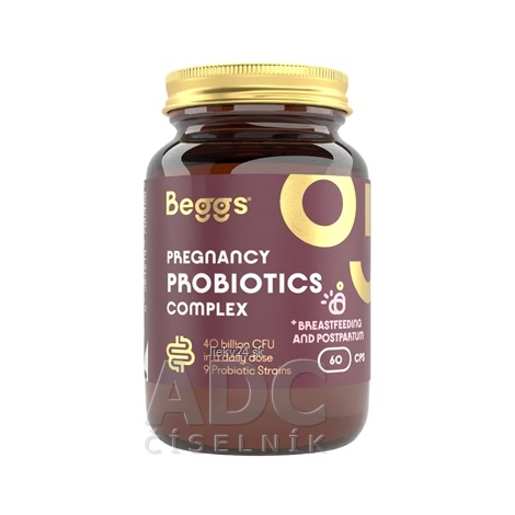 Beggs Pregnancy Probiotics Complex kapsuly na podporu imunity a trávenia pre tehotné a dojčiace ženy 60 cps