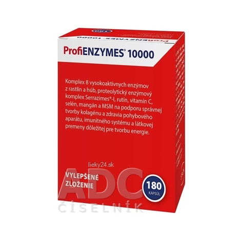 ProfiENZYMES 10000 zmes synergicky pôsobiacich enzýmov z rastlín a húb 180cps