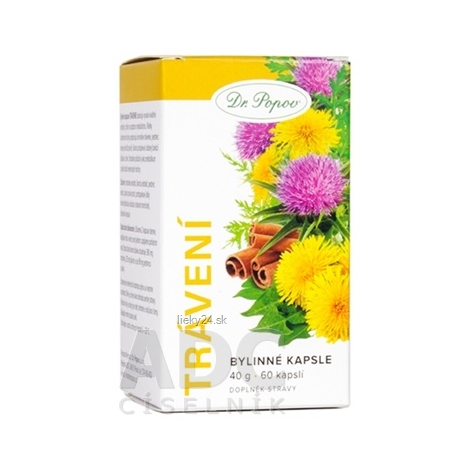 Dr. Popov Trávení bylinné kapsuly na podporu trávenia 60 cps