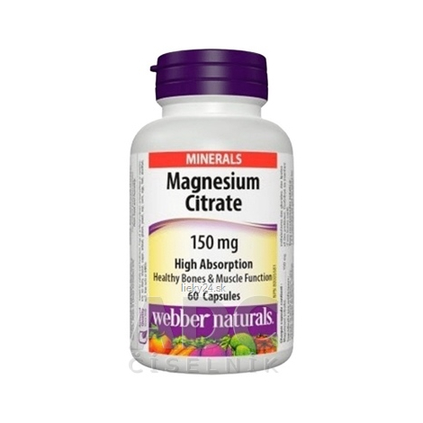 Webber Naturals Magnézium citrát 150 mg