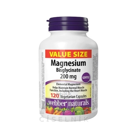 Webber Naturals Magnézium bisglycinát 200 mg
