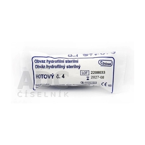 Steriwund Obväz hydrofilný sterilný HOTOVÝ č.4