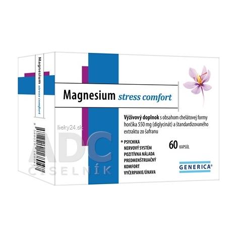 GENERICA Magnesium stress comfort 60 kapsúl
