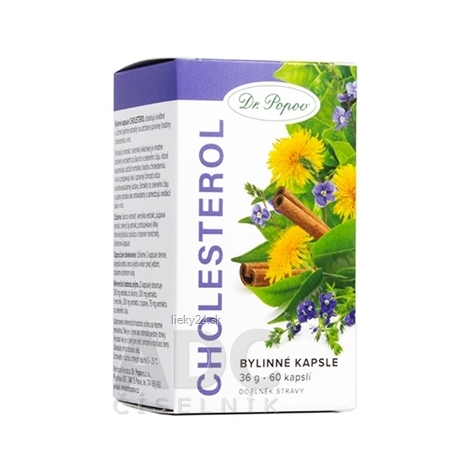 Dr. Popov Bylinné kapsle Cholesterol 60 kapsúl