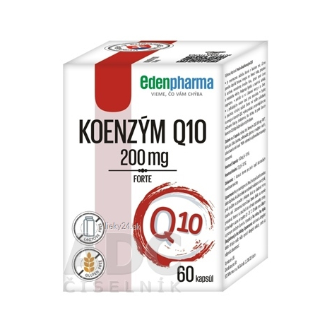EdenPharma Koenzým Q10 FORTE 200 mg 60 kapsúl
