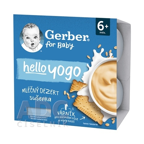 Gerber hello yogo MLIEČNY DEZERT Sušienka