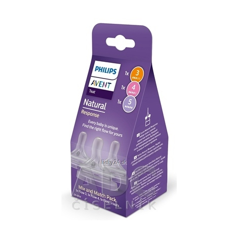 AVENT CUMLÍK na fľašu Natural Response MIX 3,4,5