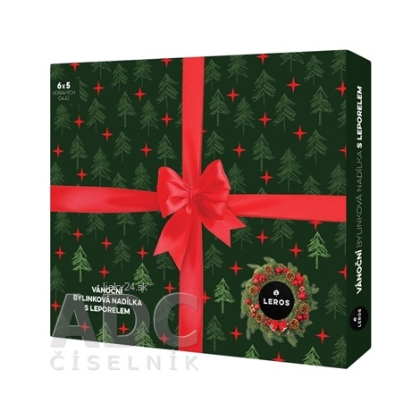 Leros VIANOČNÁ BYLINKOVÁ NÁDIELKA 3 6 druhov čajov po 5 vrecúšok 57,5 g