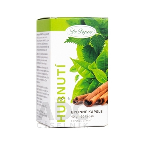 Dr. Popov Bylinné kapsle Hubnutí bylinné kapsuly na podporu chudnutia 60 cps
