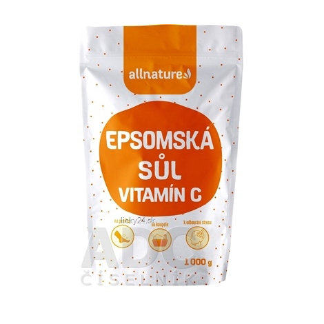 Allnature Epsomská soľ s Vitamínom C
