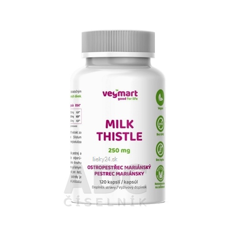 vegmart MILK THISTLE (Pestrec mariánsky) 250 mg