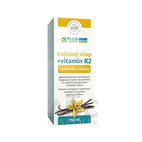 PLUS LEKÁREŇ Kalciový sirup + vitamín K2
