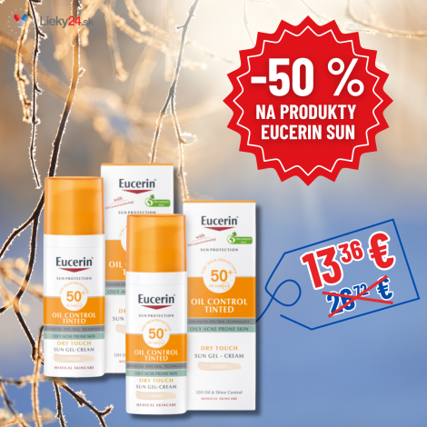 Eucerin SUN DRY TOUCH OIL CONTROL Ochranný krémový gél na tvár SPF 50+ 50ml